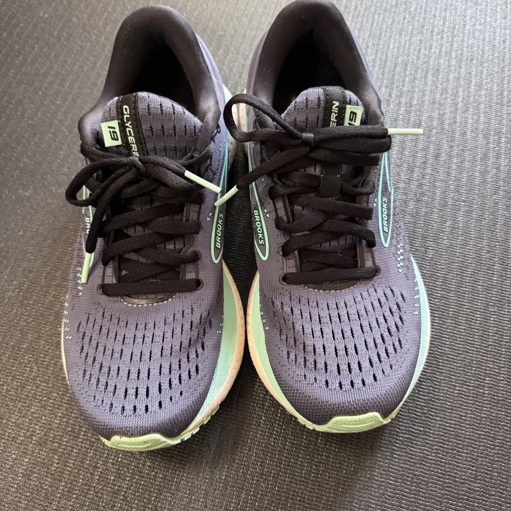 ⚡️$ Brooks Glycerin 19 Blue Women Running Shoes US 7.5 Style 1203431B473